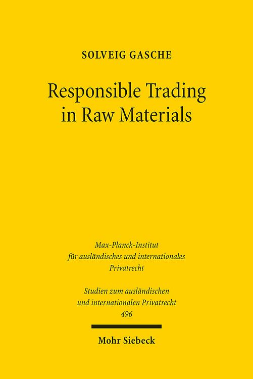 Produktbild: Responsible Trading in Raw Materials