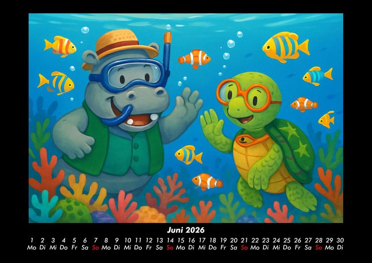 Produktbild: Sash & Taz - Abenteuer in Mexiko 2026 Fotokalender DIN A3