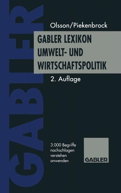 Produktbild: Gabler Lexikon Umwelt- und Wirtschaftspolitik