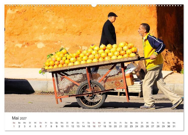 Produktbild: Das farbenfrohe Marokko (Wandkalender 2027 DIN A2 quer), CALVENDO Monatskalender