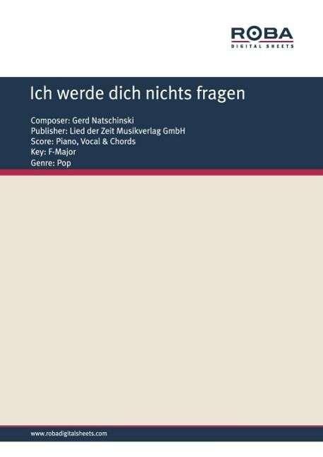 Produktbild: Ich werde dich nichts fragen