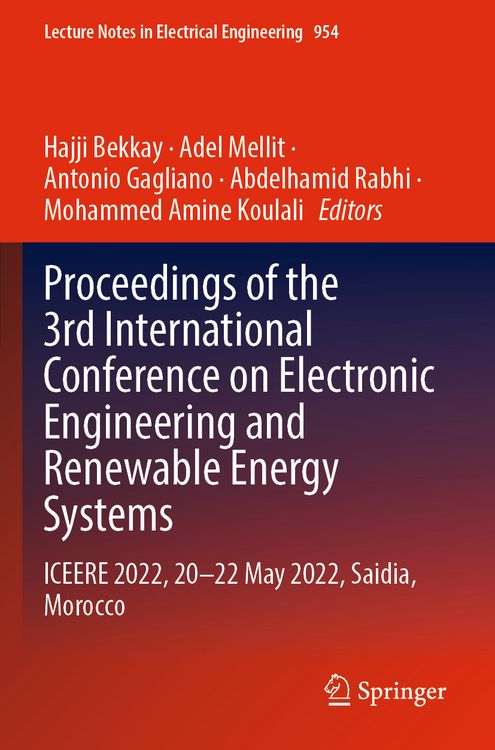 Produktbild: Proceedings of the 3rd International Conference on Electronic Engineering and Renewable Energy Systems