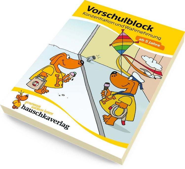 Produktbild: Vorschulblock ab 5 Jahre für Junge und Mädchen - Konzentration und Wahrnehmung