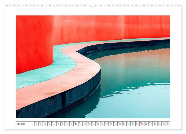Produktbild: Verzerrte Wirklichkeiten (hochwertiger Premium Wandkalender 2026 DIN A2 quer), Kunstdruck in Hochglanz