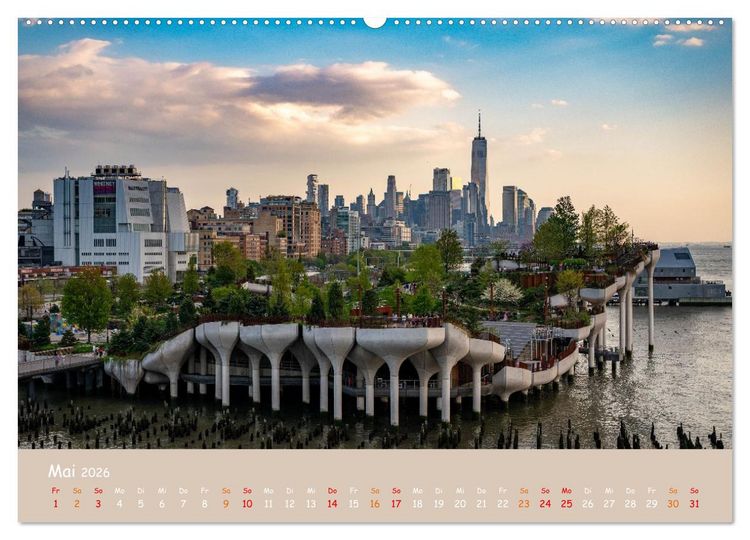 Produktbild: City Lights &ndash; New York im Fokus (Wandkalender 2026 DIN A2 quer), CALVENDO Monatskalender