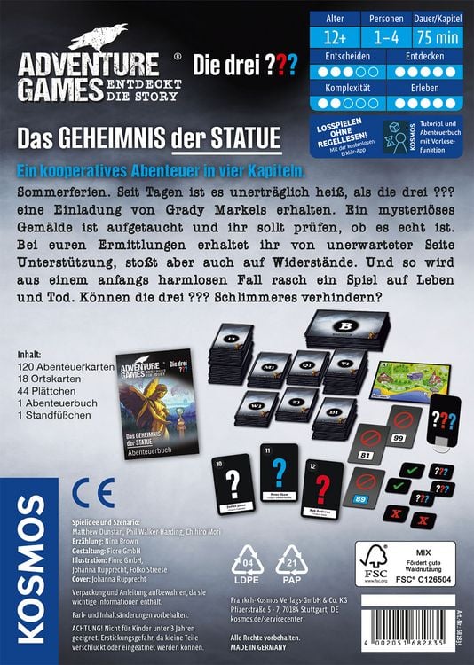 Produktbild: Adventure Games - Die drei ??? - Das Geheimnis der Statue