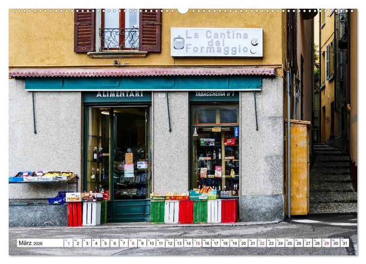 Produktbild: Bezaubernder Comer See (hochwertiger Premium Wandkalender 2026 DIN A2 quer), Kunstdruck in Hochglanz