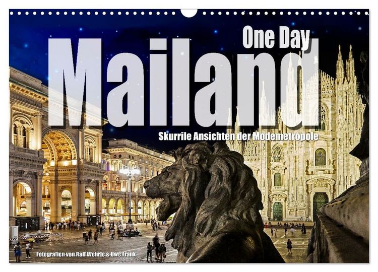 Produktbild: One Day Mailand (Wandkalender 2027 DIN A3 quer), CALVENDO Monatskalender