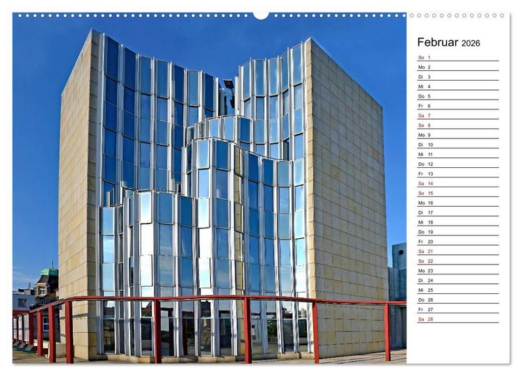 Produktbild: Unterwegs in M&ouml;nchengladbach (hochwertiger Premium Wandkalender 2026 DIN A2 quer), Kunstdruck in Hochglanz