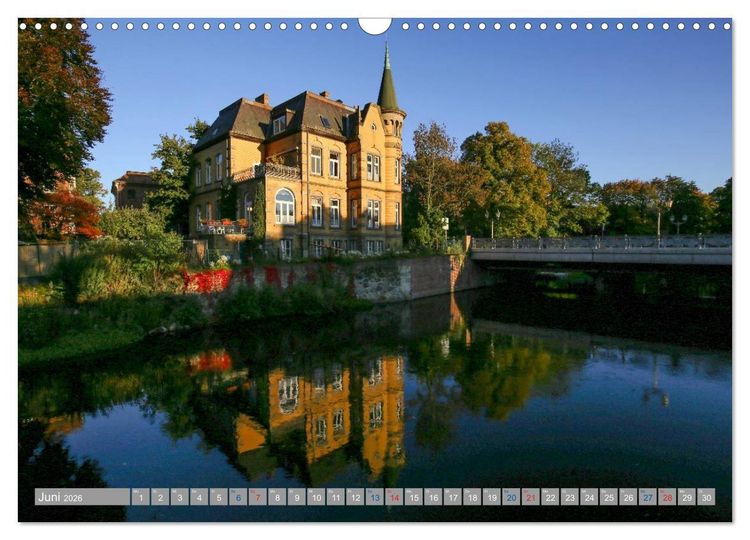 Produktbild: L&uuml;neburg - Eine mittelalterliche und romantische Hansestadt (Wandkalender 2026 DIN A3 quer), CALVENDO Monatskalender