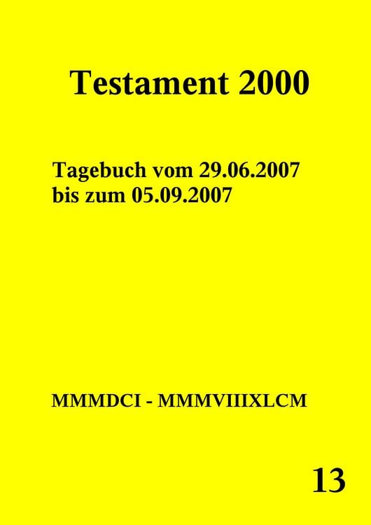 Produktbild: Testament 2000 Band 13