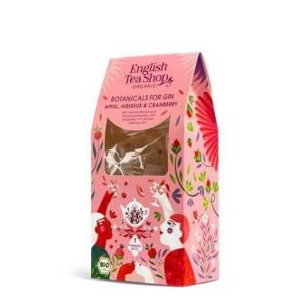 Produktbild: Botanicals for Gin "Apfel, Hibiskus & Cranberry", BIO, 7 Pyramiden-Beutel
