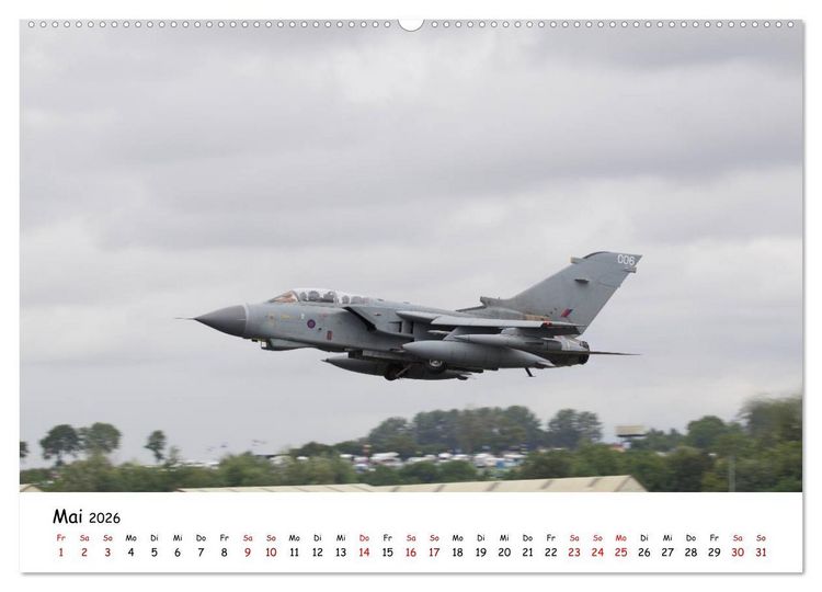 Produktbild: Milit&auml;rjets Panavia Tornado (hochwertiger Premium Wandkalender 2026 DIN A2 quer), Kunstdruck in Hochglanz