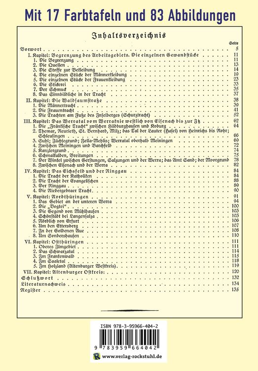 Produktbild: Das Th&uuml;ringer Trachtenbuch