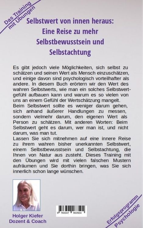 Produktbild: Selbstwert von innen heraus - ergibt mehr Selbstbewusstsein