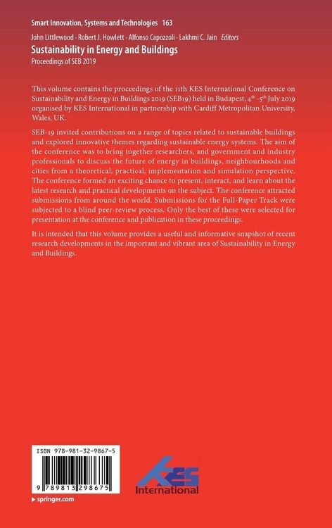 Produktbild: Sustainability in Energy and Buildings
