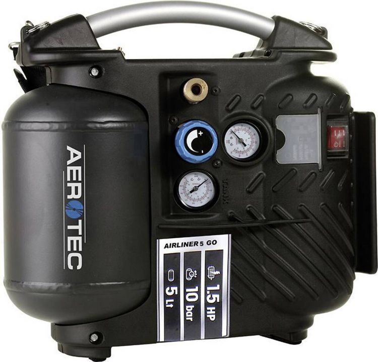 Produktbild: Kompressor Aerotec Airliner 5 GO 200l/min 10bar 1,1 kW 230 V,50 Hz 5l AEROTEC