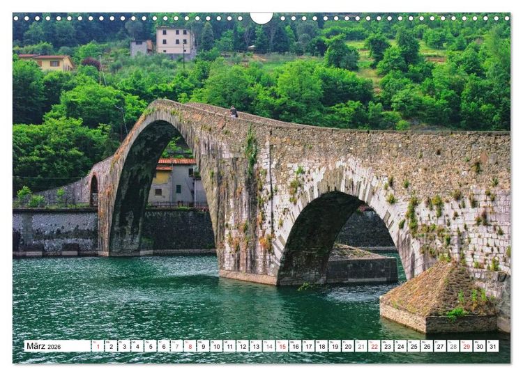 Produktbild: Toskana - Gro&szlig;arige Bauten (Wandkalender 2026 DIN A3 quer), CALVENDO Monatskalender