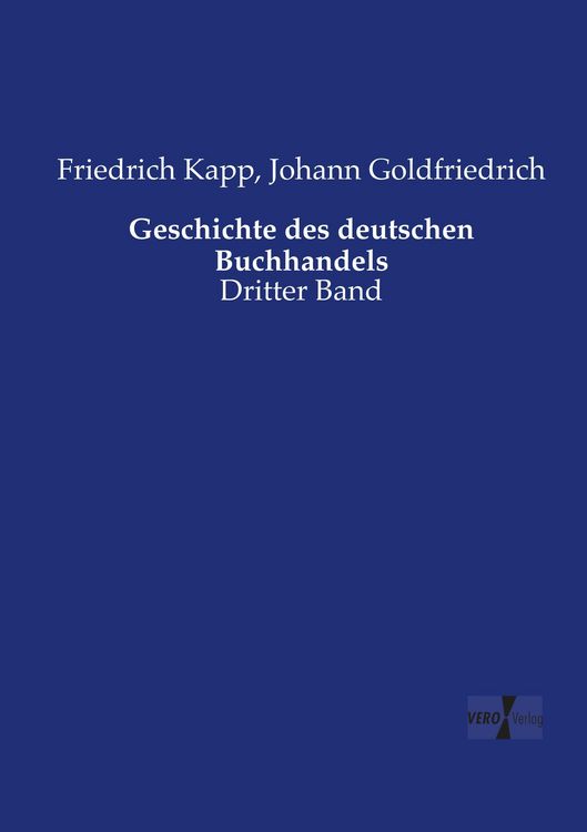 Produktbild: Geschichte des deutschen Buchhandels