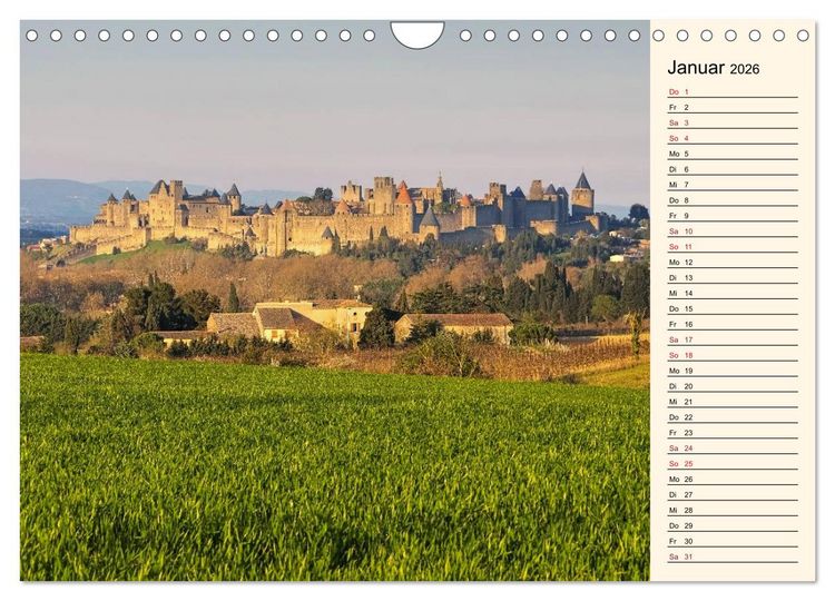 Produktbild: Katharerburgen - Entdeckungen im Pays Cathare (Wandkalender 2026 DIN A4 quer), CALVENDO Monatskalender