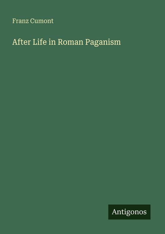 Produktbild: After Life in Roman Paganism