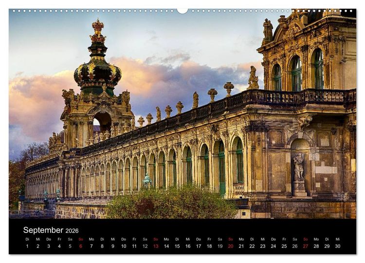 Produktbild: Dresden 2026 (Wandkalender 2026 DIN A2 quer), CALVENDO Monatskalender
