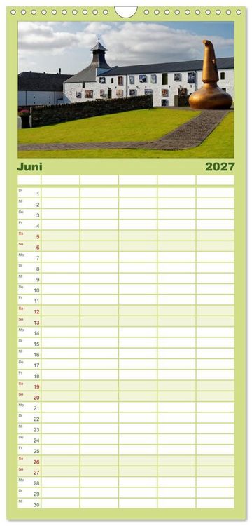 Produktbild: Familienplaner 2027 - Islay und das "Wasser des Lebens" mit 5 Spalten (Wandkalender, 21 x 45 cm) CALVENDO