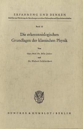 Produktbild: Die erkenntnislogischen Grundlagen der modernen Physik.
