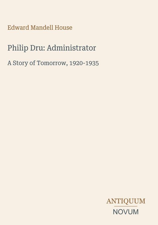 Produktbild: Philip Dru: Administrator