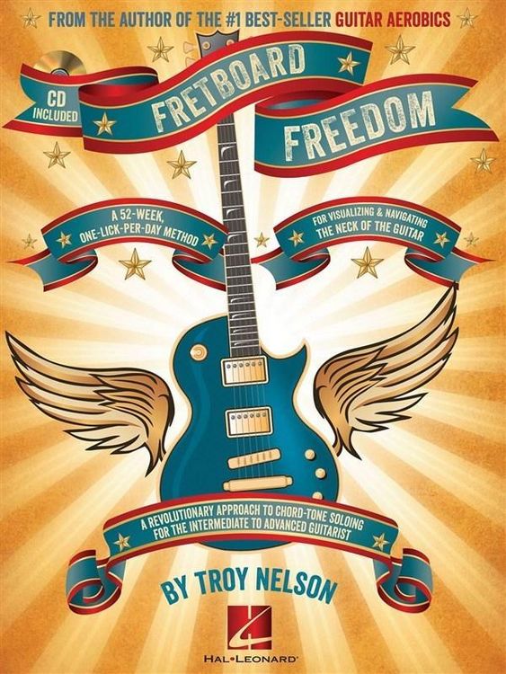 Produktbild: Fretboard Freedom Master Guitar Soloing with 365 Daily Licks Comprehensive Chord-Tone Approach for Rock Blues Jazz and More Guitar Instruction Book with Online Audio