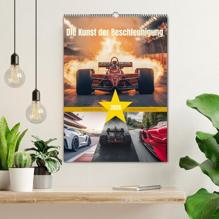 Produktbild: Die Kunst der Beschleunigung (Wandkalender 2026 DIN A2 hoch), CALVENDO Monatskalender