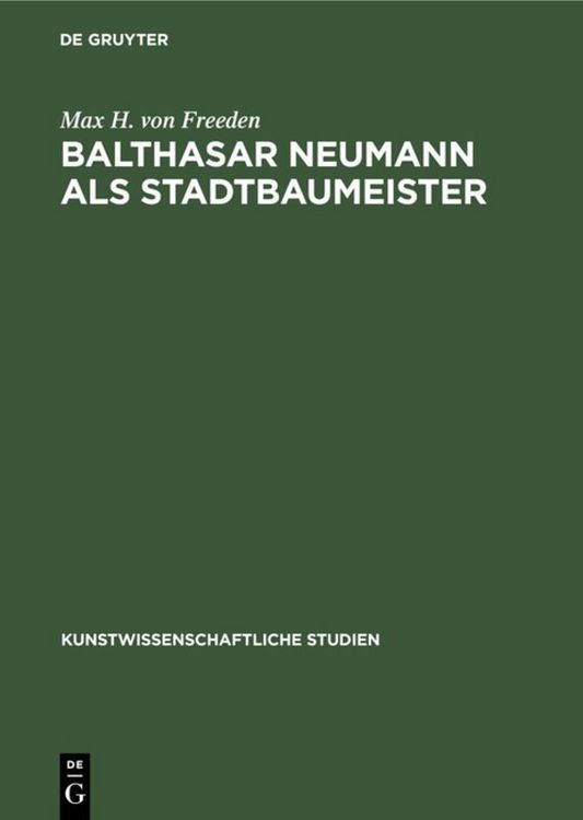 Produktbild: Balthasar Neumann als Stadtbaumeister