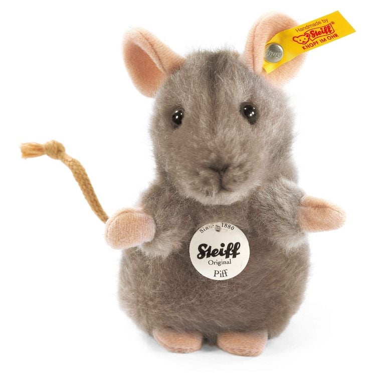 Produktbild: Steiff 056222 - Piff Maus, aufwartend, grau, Webpelz, 10 cm