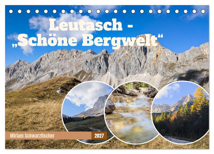 Produktbild: Leutasch - sch&ouml;ne Bergwelt (Tischkalender 2027 DIN A5 quer), CALVENDO Monatskalender
