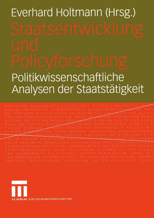 Produktbild: Staatsentwicklung und Policyforschung