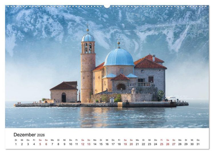 Produktbild: Montenegro - Im Land der schwarzen Berge (hochwertiger Premium Wandkalender 2026 DIN A2 quer), Kunstdruck in Hochglanz