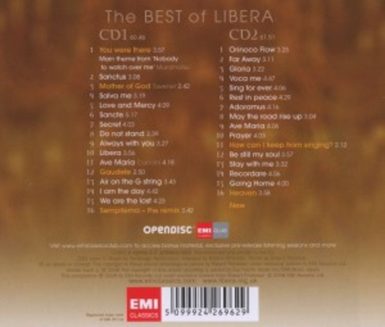 Libera: Eternal: The Best Of Libera' von 'Libera' auf 'CD' - Musik