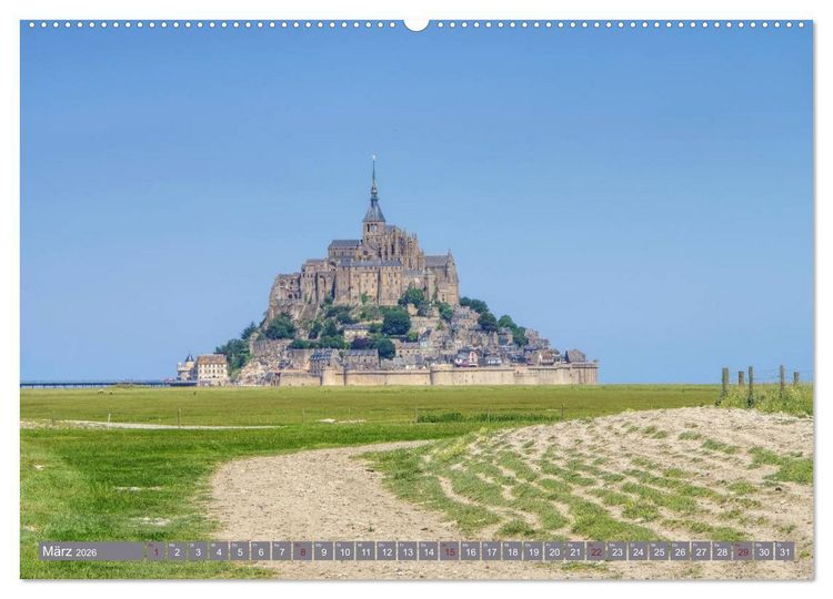 Produktbild: Le Mont-Saint-Michel - Sagenumwobener Klosterberg im Watt (Wandkalender 2026 DIN A2 quer), CALVENDO Monatskalender