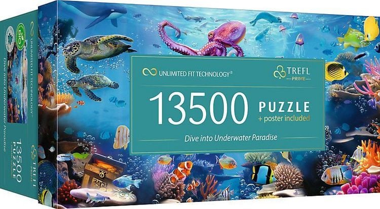 Produktbild: UFT Puzzle 13500 - Tauchen Sie ein in das Unterwasserparadies