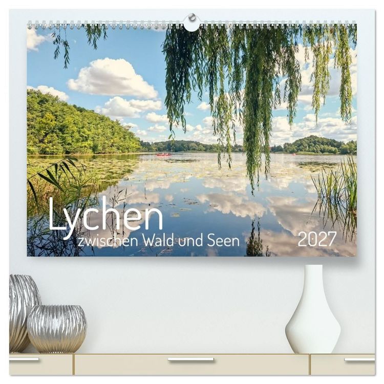 Produktbild: Lychen - zwischen Wald und Seen (hochwertiger Premium Wandkalender 2027 DIN A2 quer), Kunstdruck in Hochglanz