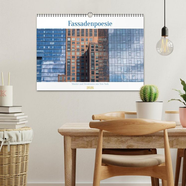 Produktbild: Fassadenpoesie &ndash; Muster & Strukturen aus New York (Wandkalender 2026 DIN A3 quer), CALVENDO Monatskalender