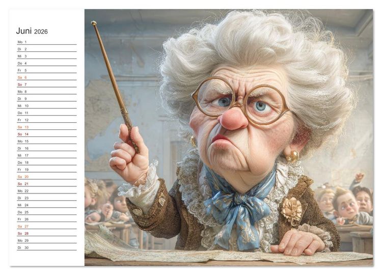 Produktbild: Oma macht jetzt Sonderschicht (Wandkalender 2026 DIN A2 quer), CALVENDO Monatskalender