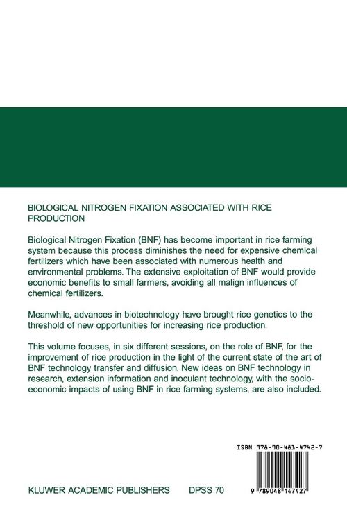 Produktbild: Biological Nitrogen Fixation Associated with Rice Production