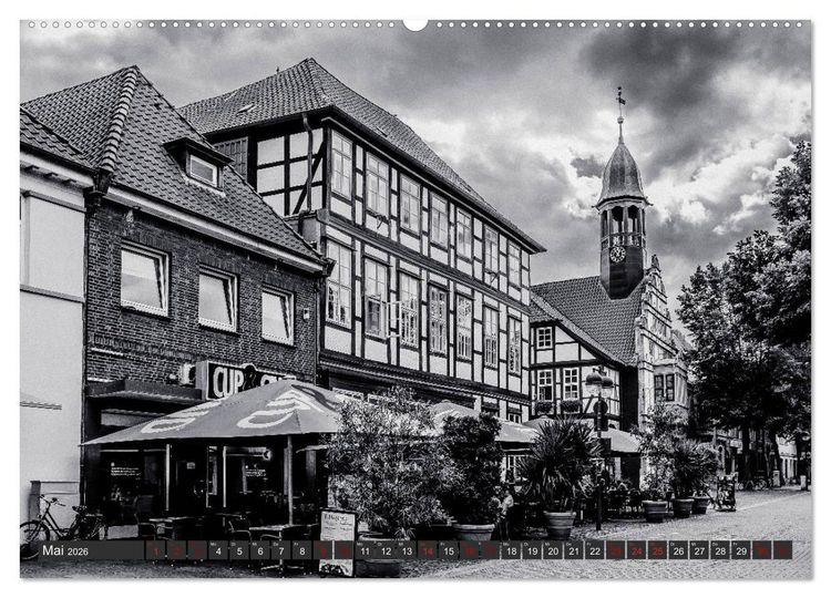 Produktbild: Ein Blick auf Nienburg an der Weser (hochwertiger Premium Wandkalender 2026 DIN A2 quer), Kunstdruck in Hochglanz