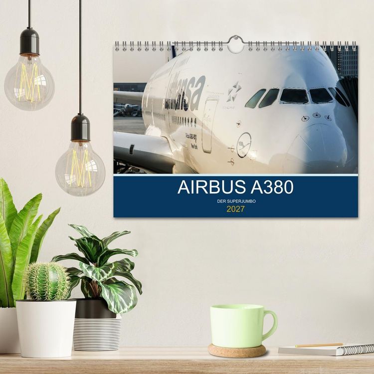Produktbild: Airbus A380 Superjumbo 2027 (Wandkalender 2027 DIN A4 quer), CALVENDO Monatskalender