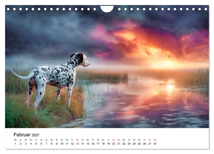 Produktbild: Dalmatiner - Mehr als nur Punkte! (Wandkalender 2027 DIN A4 quer), CALVENDO Monatskalender