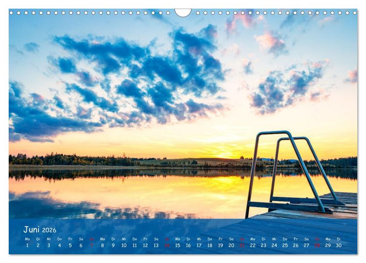 Produktbild: Stege - Seefotografie (Wandkalender 2026 DIN A3 quer), CALVENDO Monatskalender