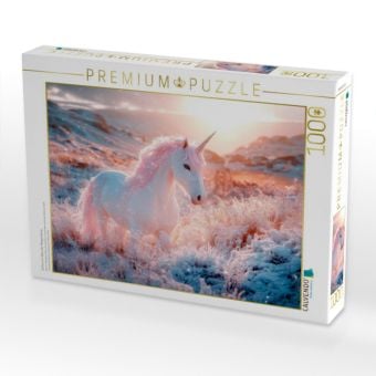 Produktbild: CALVENDO Puzzle Einhorn im Glanz der Morgensterne | 1000 Teile Lege-Gr&ouml;&szlig;e 64x48cm Foto-Puzzle f&uuml;r gl&uuml;ckliche Stunden