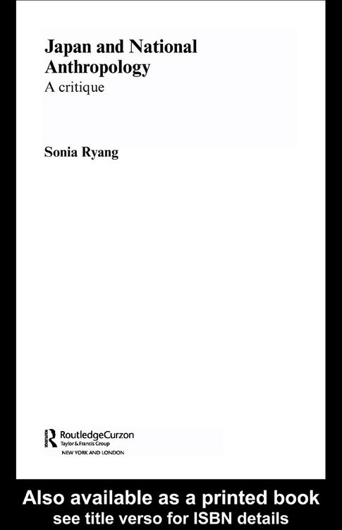 Produktbild: Japan and National Anthropology: A Critique