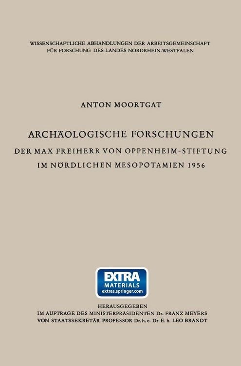 Produktbild: Arch&auml;ologische Forschungen der Max Freiherr von Oppenheim-Stiftung im n&ouml;rdlichen Mesopotamien 1956
